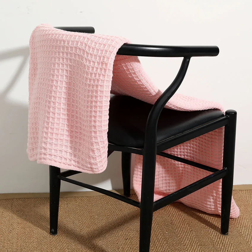 

New sofa blankets, blankets, summer knitted blankets, office nap blankets, air-conditioning blankets, waffle blankets