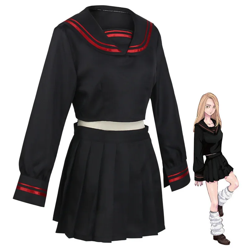 Костюм для косплея из аниме Токийский мстители Шиба юзуха костюм с юбкой