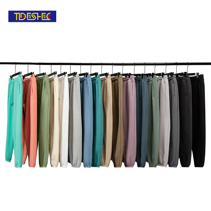 

2021 Straight-through Trousers Sweatpants Solid Color Guard Pants European and American Retro Fashion Brand Casual Pants