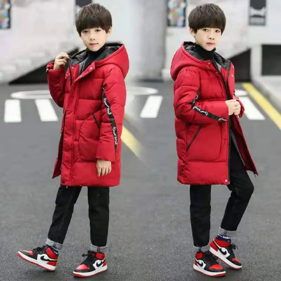

-30 Degrees Children Winter Warm Down Cotton Jackets Boys Clothing Kids Parkas Waterproof Windproof Casual Hooded Outerwear