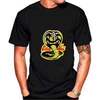 new fashion cobra kai karate t shirt breathable 100cotton graphic men tee short sleeve