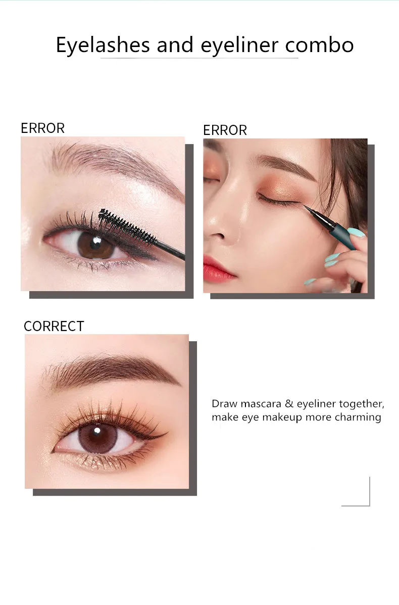 FEL Natural Soft Long Eyelash Makeup Mascara Lengthening Thick 3D Curling Waterproof Longlasting Volumizing Eyelashes | Красота и