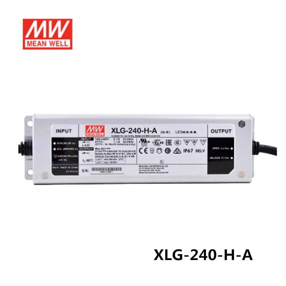 

MEAN WELL XLG-240-H-AB 240W 4900mA 27-56V Constant Power LED Driver Meanwell Switching Power Supply For Plant Growth Light