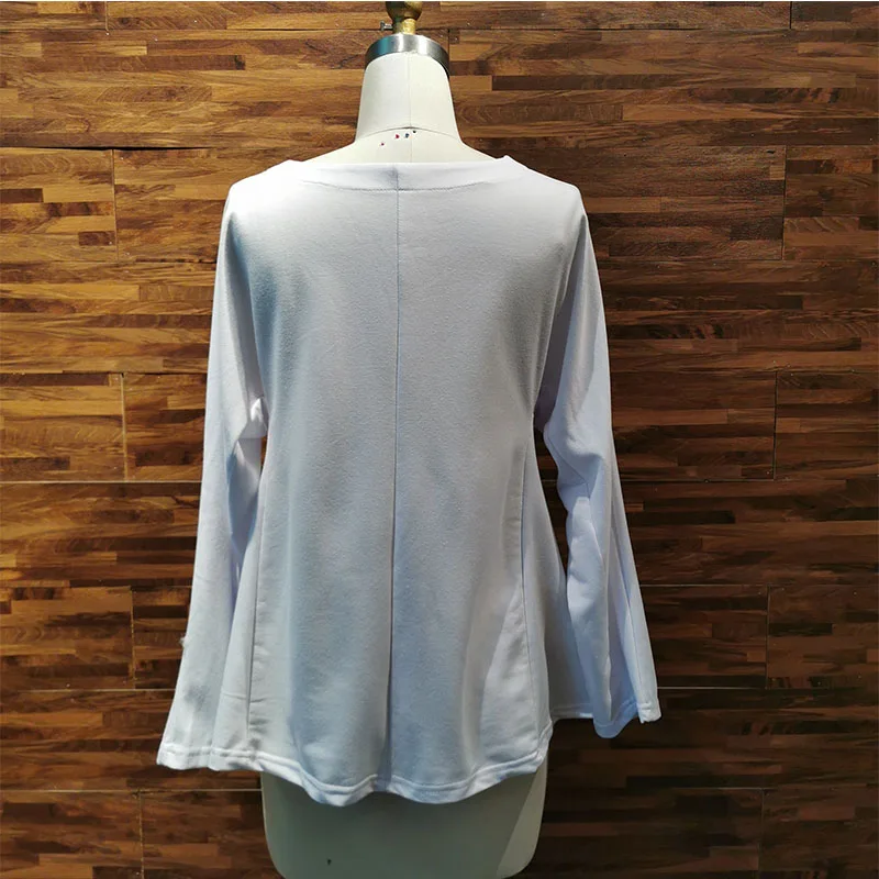 

T-Shirt Women Solid Color Loose Slim Round Neck Female Elegant Fashion Casual Korean Japanese Style All Match Apring Autumn