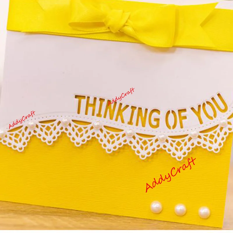 Металлические режущие штампы с изображением мышления о вас кружевная форма для