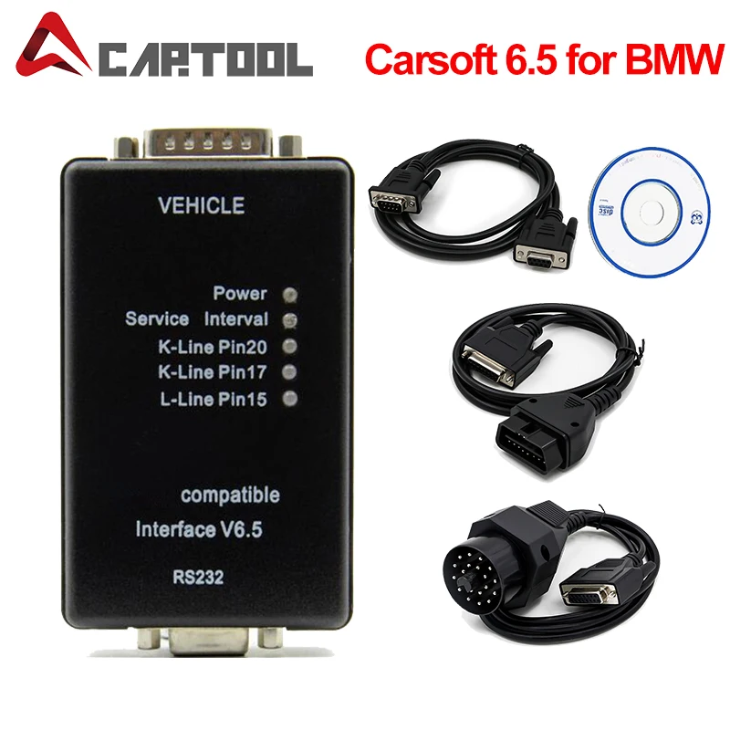 

Автомобильный диагностический инструмент Carsoft 6,5 для BMW E30/E36/E46/E34/E39/E53/E32, программатор ЭБУ/MCU OBD2, с интерфейсом RS232 для ПК