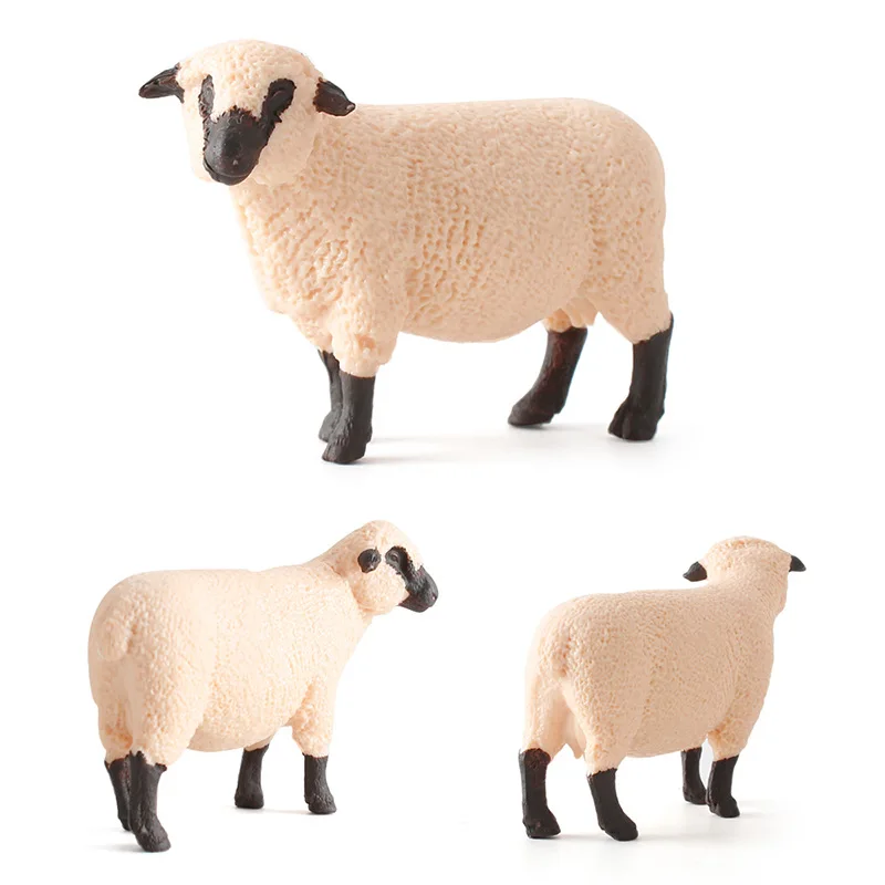 

NEW Zoo Sheep Model Farm Animals Action Figure Children Kids Dolls Toy Cute Sheep Figurine Collection Toys Gift Home Decor