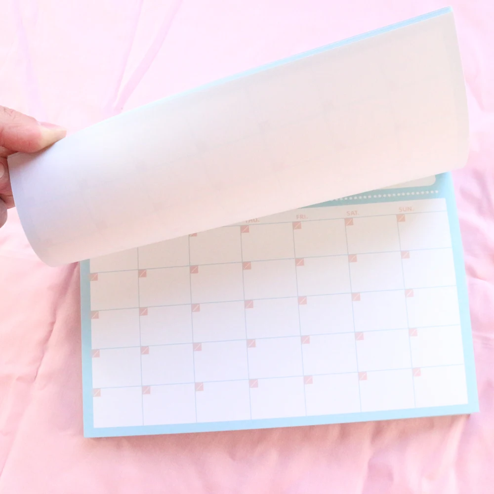 Милый кавайный офисный школьный Настольный планировщик Domikee блокнот в Корейском