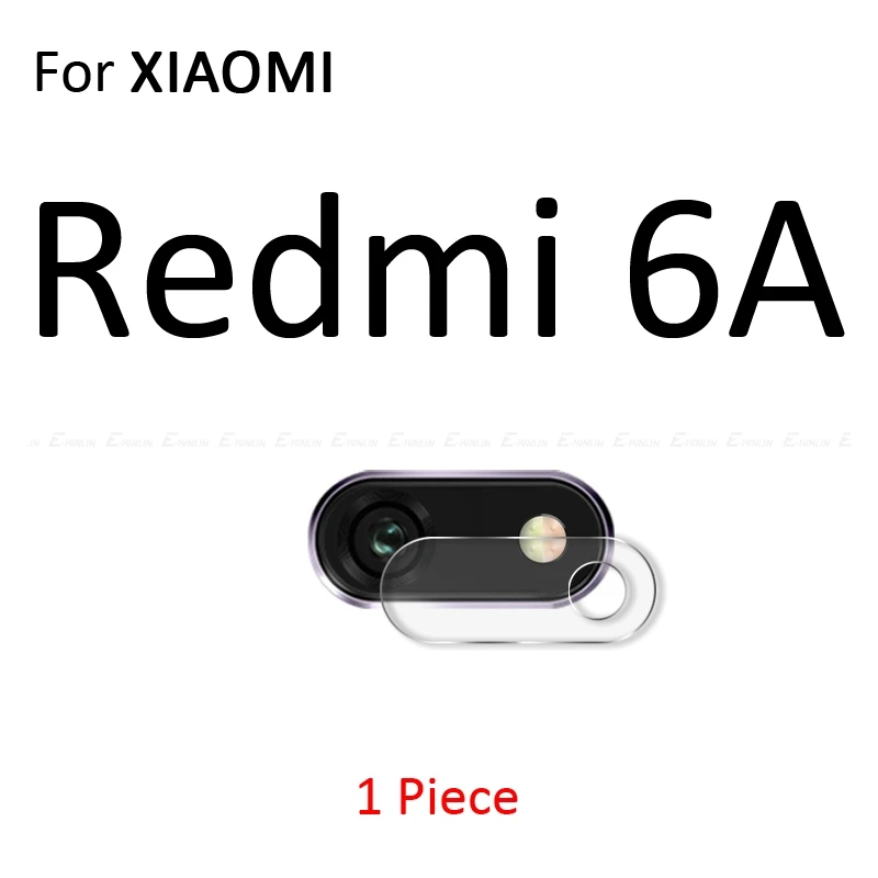 For Redmi 6A Задняя Камера защитная крышка объектива закаленное Стекло чехол для Xiaomi mi 9 8 до 9 лет A3 A2 Lite Red mi Note 8, 7 6 5 10 Pro 6A S2 mi x Max 3 - Цвет: For Redmi 6A