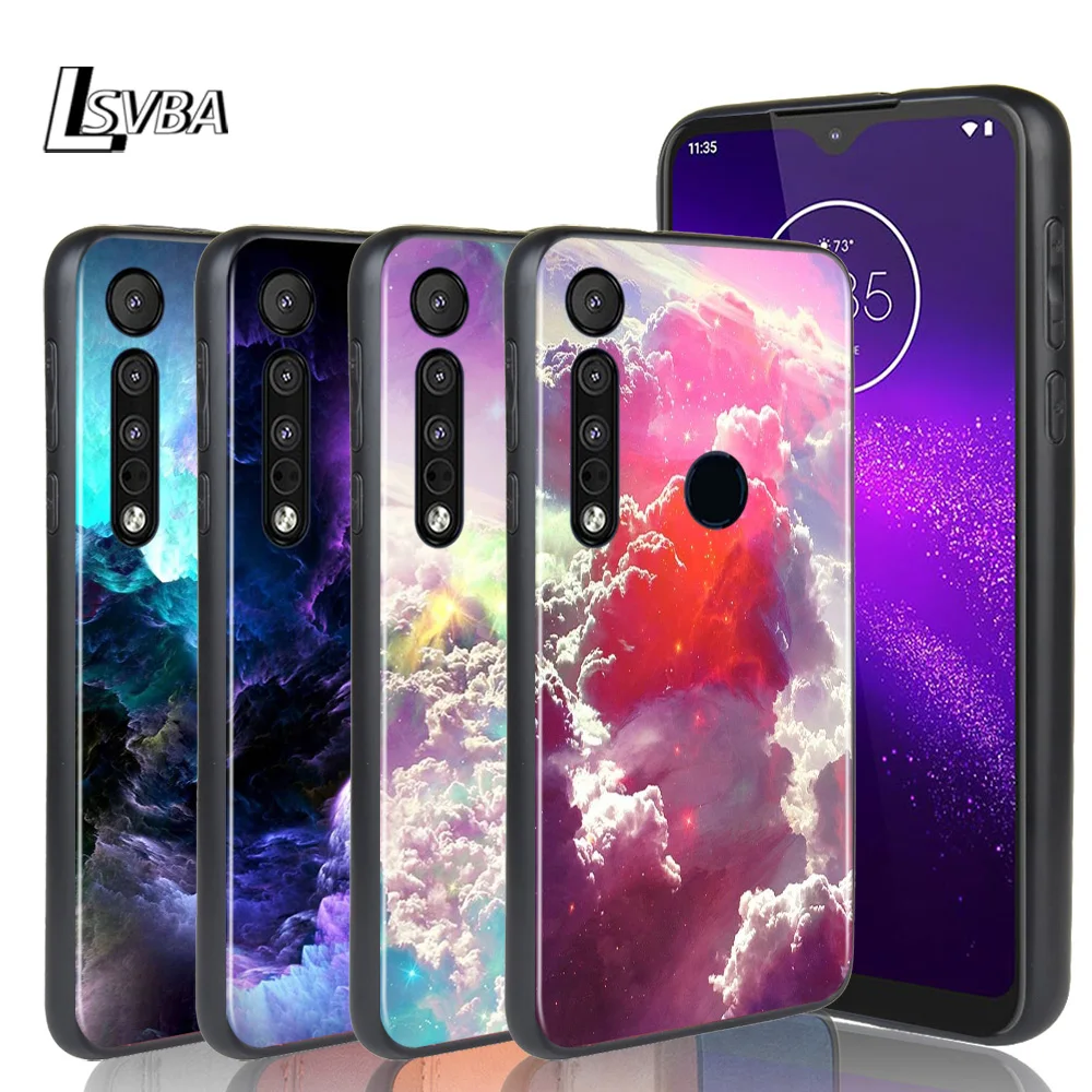 Цветные облака звездное небо для Motorola Edge G Stylus 5G G8 G9 Play Power Lite One Huper Marco Fusion Plus чехол