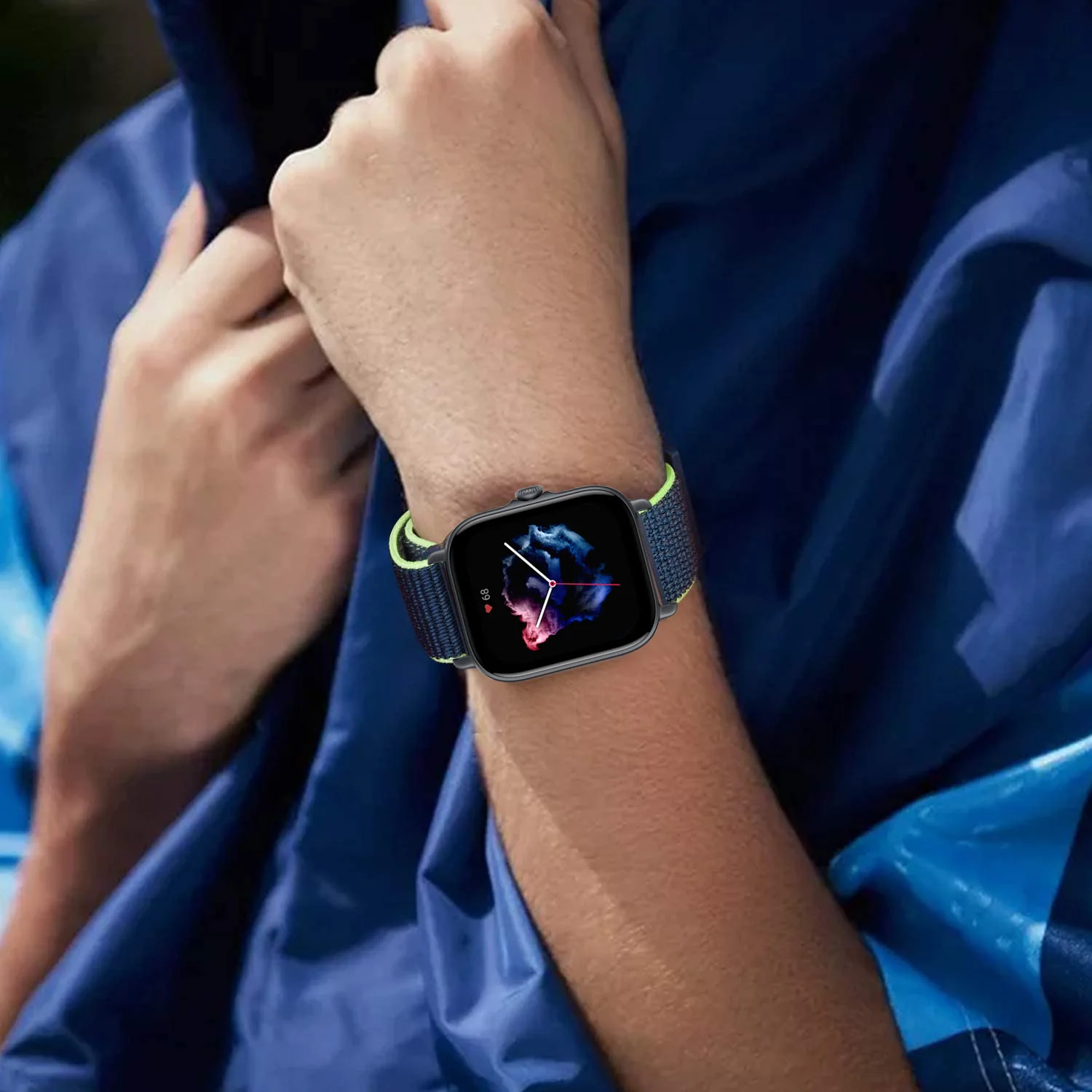 Ремешок для часов Amazfit GTS/2/3/pro/2e/GTS2 Mini/GTR 42 мм/47 мм/GTR2/2e/stratos нейлоновый браслет с
