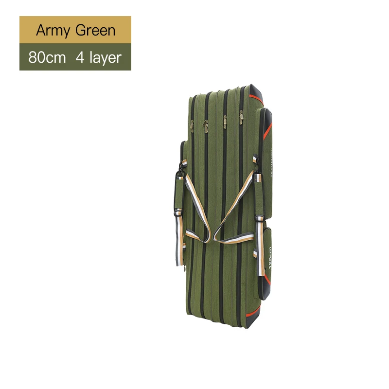4 Layer 80cm AG 2/3/4 слоя из плотной ткани на открытом воздухе мешок рыболовной удочки Водонепроницаемый сумки для рыбалки рыболовные снасти сумка Многофункциональный рюкзак для рыбалки XA157G - Цвет: 4 Layer 80cm AG