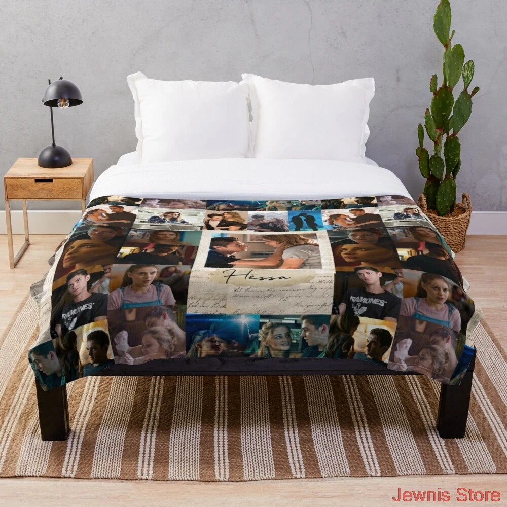 

Hessa Collage Throw Blanket Printing Soft Blanket Throw On Home/Sofa/Bedding Portable Adult Travel Cover Blanket