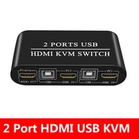 2 pc sharing keyboard mouse printer plug and paly out 4k hdmi usb hd kvm switch box video display usb switch splitter usb cable