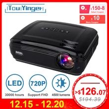 Touyinger T3 светодиодный проектор для передачи данных HD мультимедийный проектор(Android Bluetooth wifi опционально) ATV домашний кинотеатр поддержка 1080P Full HD видео