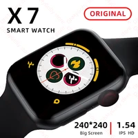 iwo x7 smart watch for men women support bluetooth call heart rate pedometer smartwatch watches series 6 pk iwo 10 x6 w26 t600