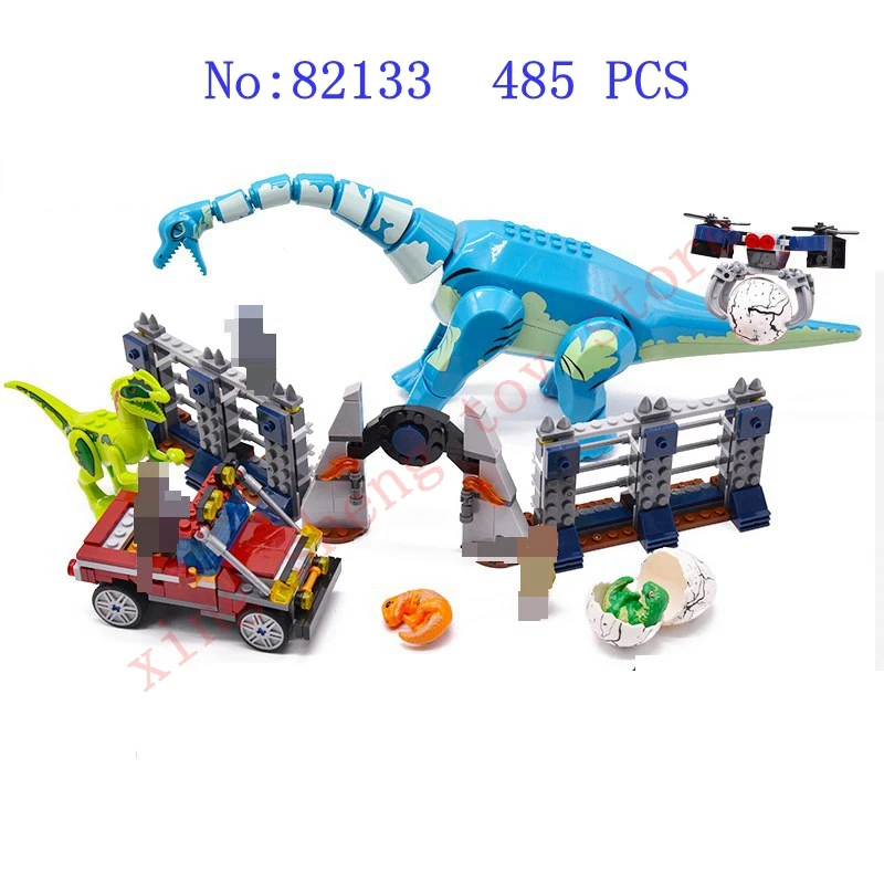 Мир Юрского периода брутальный Раптор строительные блоки динозавр рисунок