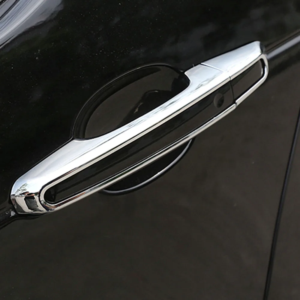 

For Jaguar E-PACE XE XF XFL F-Pace Chrome Exterior Side Door Handle Cover Trim For Land Rover Discovery Range Rover Sport L494