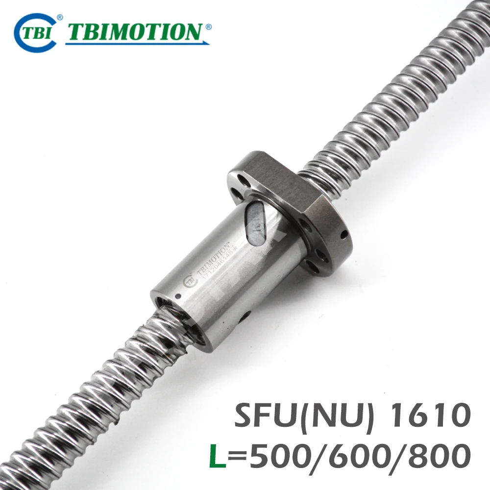

Шариковый винт TBI Taiwan C7, профессиональный SFU1610 SFNU1610 500 600 800 мм R16, высокоточный фланцевый CNC, свинцовый 5-мм станок