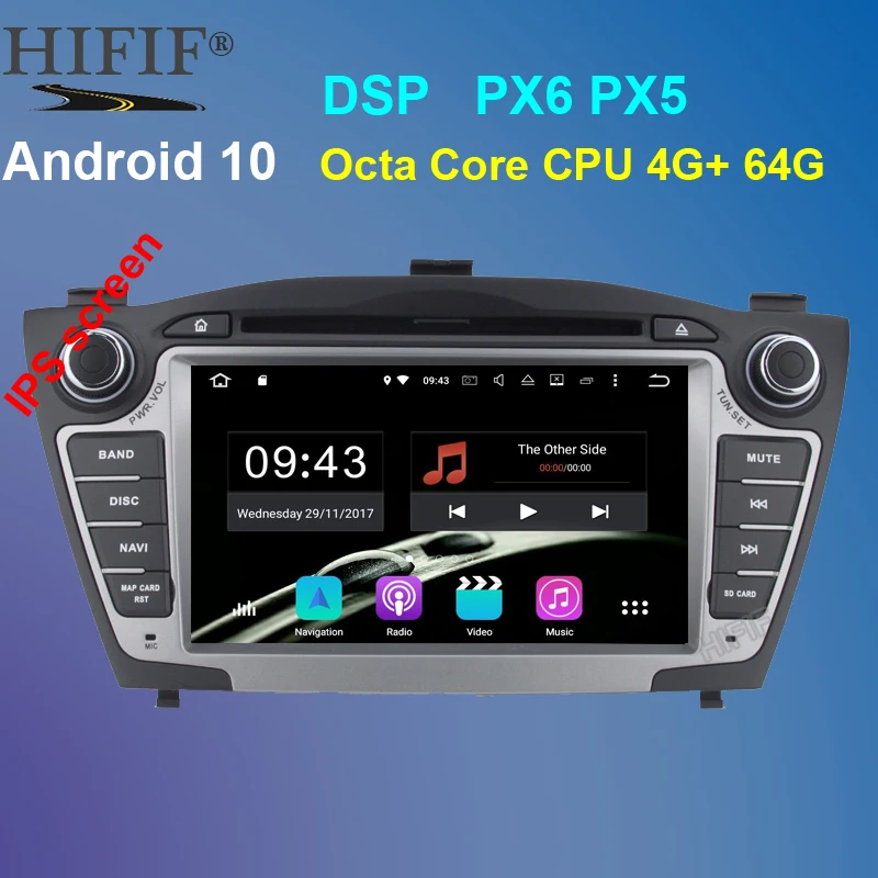 PX6 Восьмиядерный 4 Гб + 64 чистый Android 10 2Din автомобильный DVD для Hyunda IX35 Tucson 2009 2015 Радио