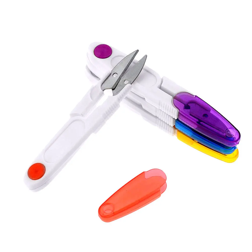 1 шт. красочные новые пластиковые ручки для шитья ножницы инструмент рукоделия |