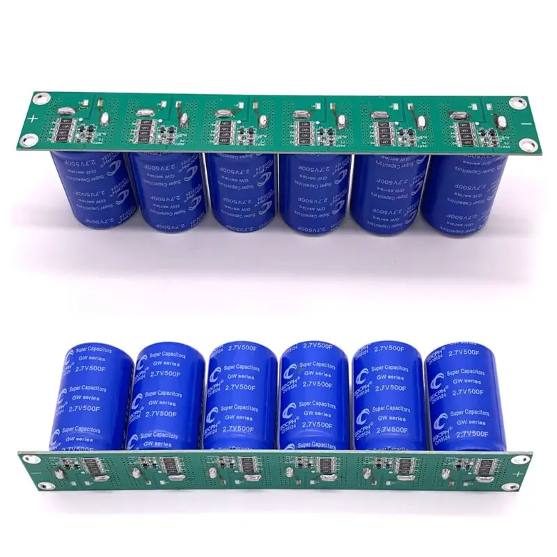 

R58B 6pcs 16V 83F Super Farad Capacitor Single Row With Protection Board 2.7V 500
