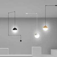 2020 new acrylic ball pendant lights dyi minimalism modern led pendant lamps for living room dining hanging decoration light 9w