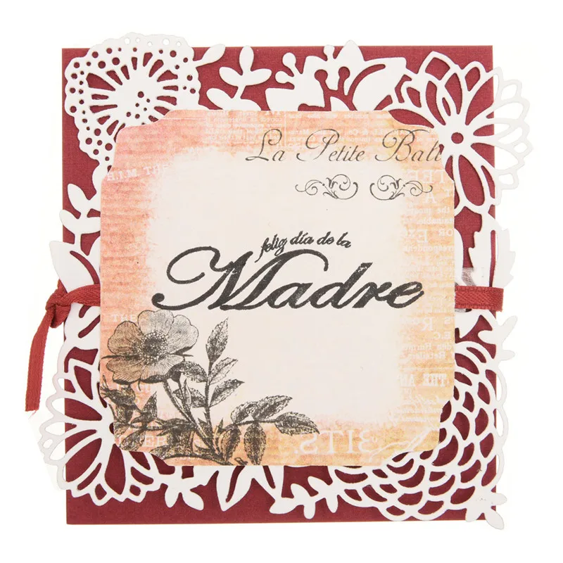 Пресс-формы YaMinSanNiO в форме цветка квадратная рамка металлические штампы для