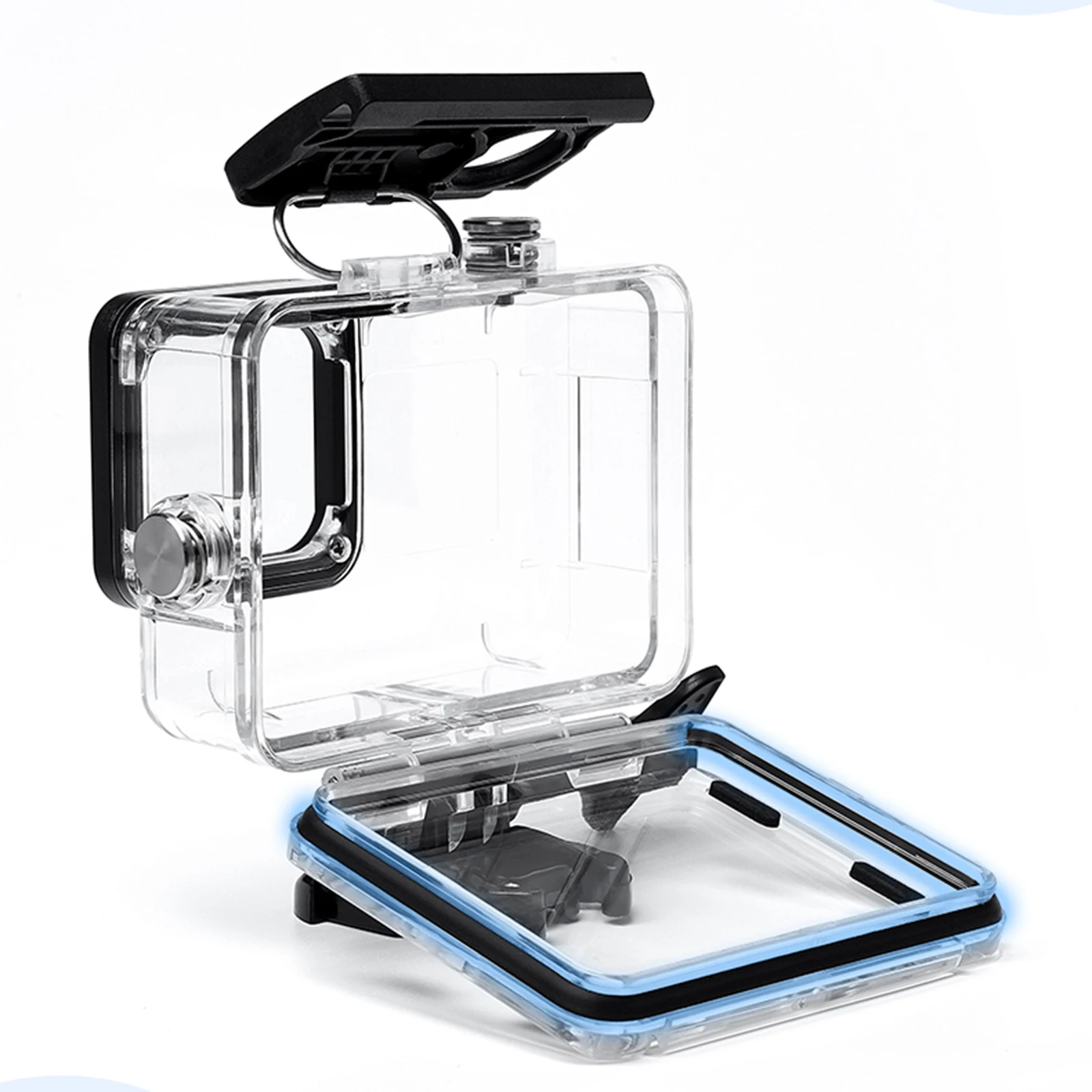 

9H Tempered Glass Waterproof Case For GoPro Hero 9 Black 40M Underwater Dive Housing Protective Shell