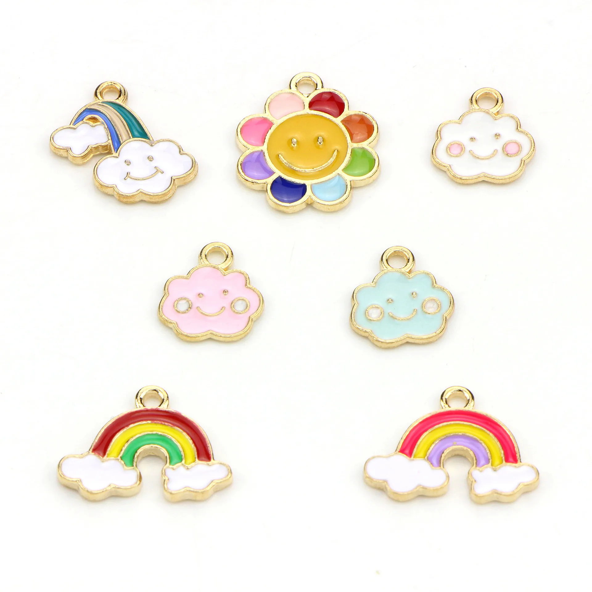 27 шт. подвеска из металлического сплава в виде радуги и облака | Украшения