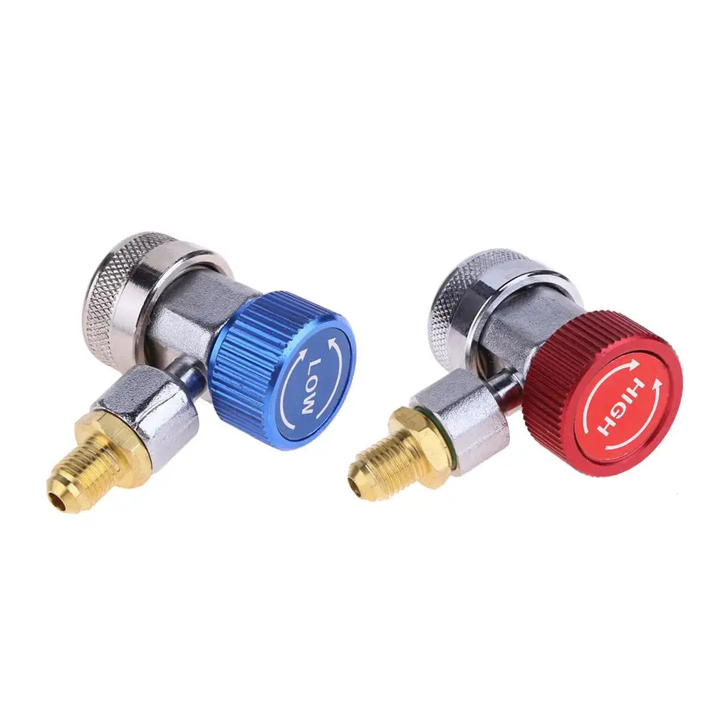 

VODOOL Car R134A A/C Air Conditioner Adjustable Quick Connector Coupler High Low Voltage Adapter Auto Air Conditioning Accessory