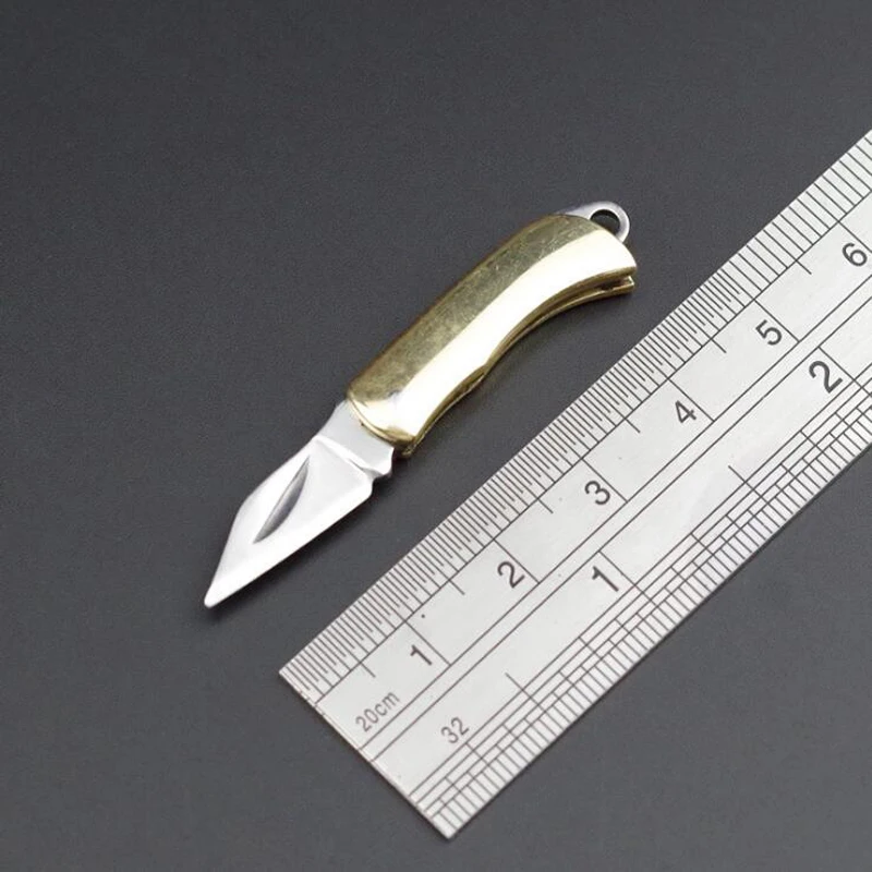 Портативный складной мини-нож из нержавеющей стали брелок для кемпинга