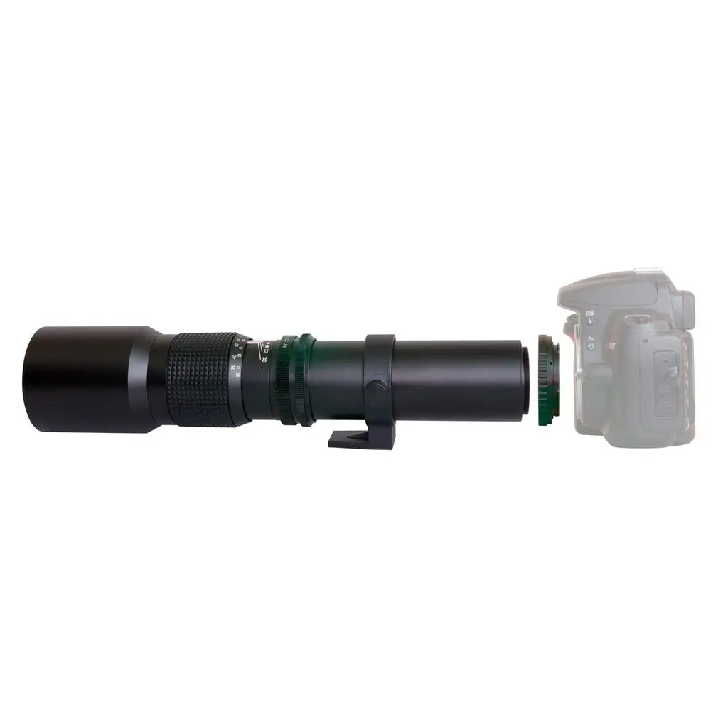 

500mm-f8 Manual Fixed Focus Lens Super Telephoto Lens for Canon Nikon DSLR Cameras Camera Accessories