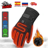 herobiker motorcycle gloves waterproof heated guantes moto touch screen battery powered motorbike racing riding gloves winter