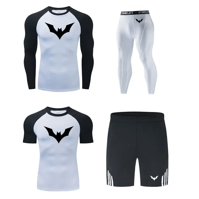 

New MMA 3D Printed Thermal Underwear Men Compression Thermal Long Sleeve T Shirt Mens Fitness Bodybuilding Skin Tight