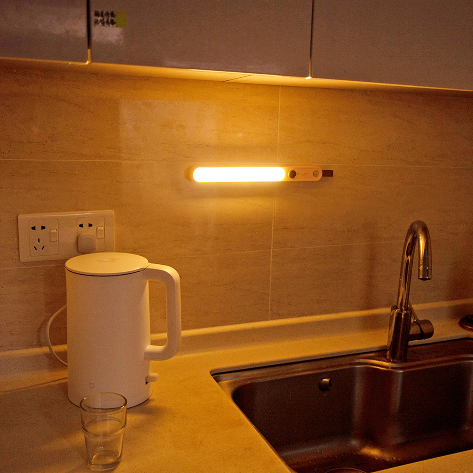 axx cabinet light led motion sensor light usb rechargeable night light suitable for room kitchen bedroom wardrobe outdoor light free global shipping