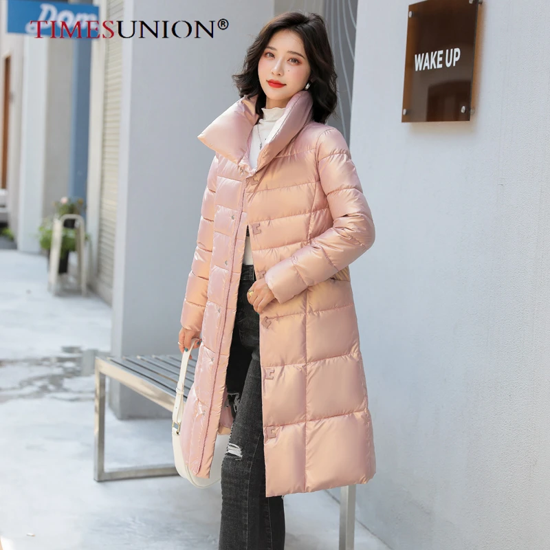 

Winter Ladies Jacket Long Hooded Cotton Padded Women's Jacket High Quality Warm Jacket Women's Coat Thick Down Padded Jacket