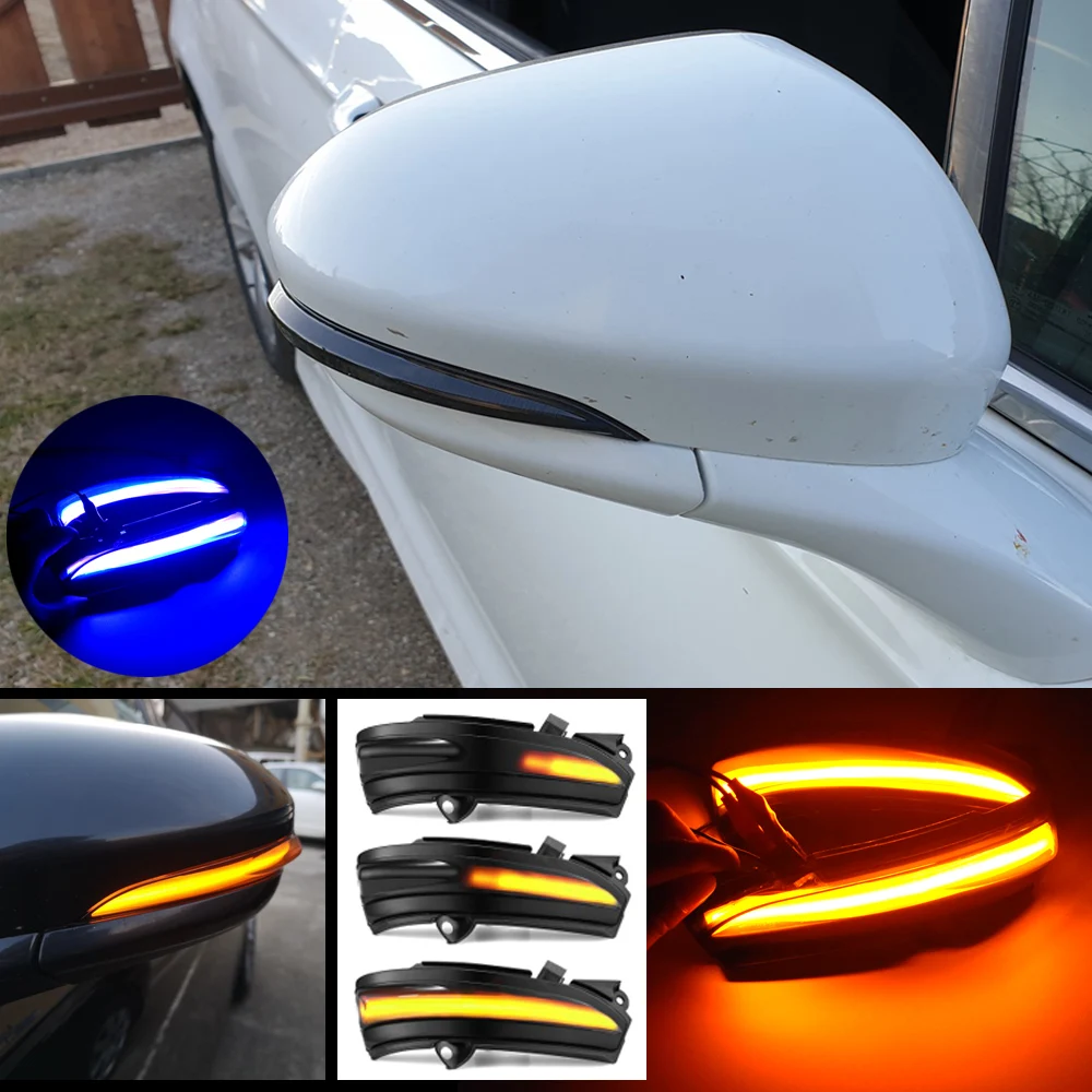 

Car LED Dynamic Turn Signal Light Side Car Rear View Mirror Sequential Indicator Blinker Lamp For FORD Fusion MONDEO 2014-2019