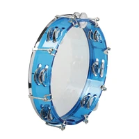 10 inch tambourine percussion instrument self tuning tone hand drum double row jingles bell musical educational toys gifts