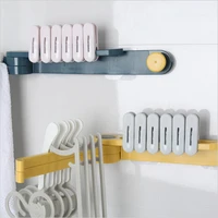 1 piece of folding three bar rotating towel hanger towel storage clothespin organizer