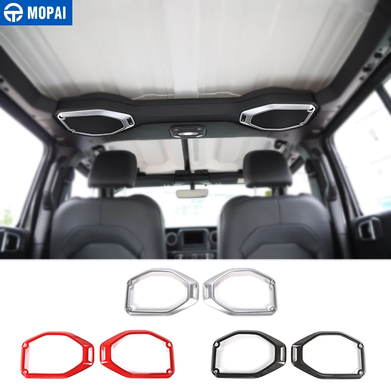 MOPAI интерьерные молдинги для Jeep Wrangler JL, автомобильный динамик на крыше, кольцо, декоративная наклейка для Jeep JL Wrangler, аксессуары