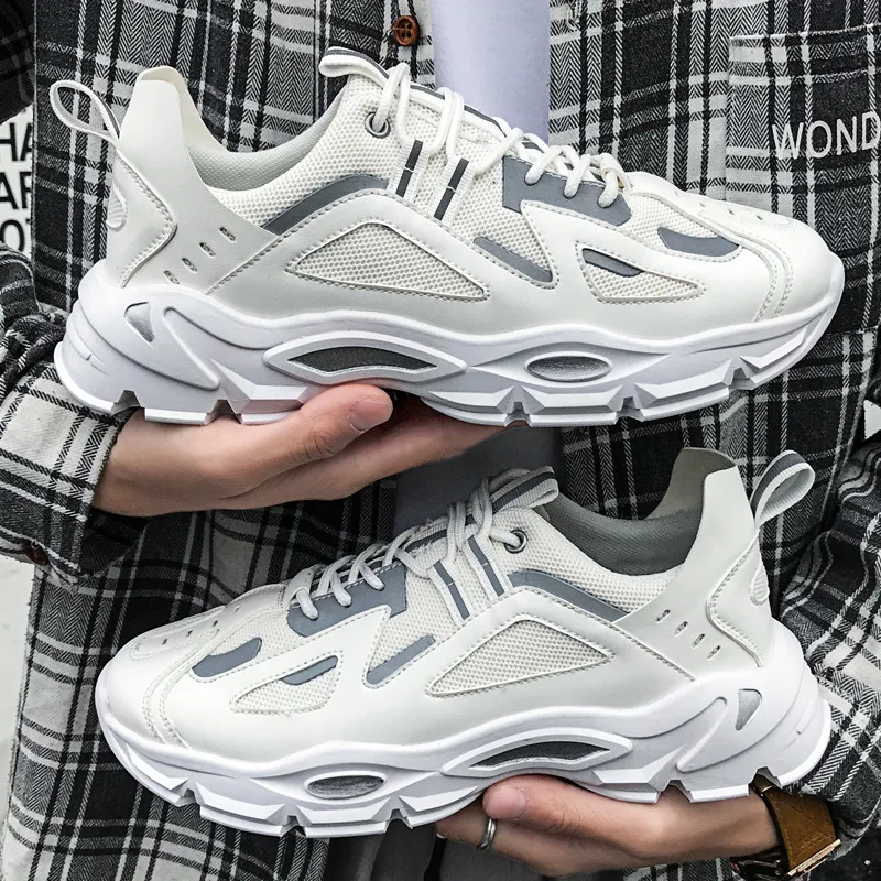 

Новинка осени 2020, повседневная обувь, дышащая сетчатая обувь, модная спортивная обувь, трендовая мужская обувь, настоящие модные мужские кроссовки для бега