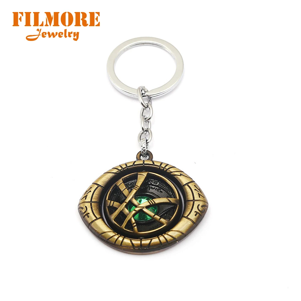 Брелок Доктор Странный брелок с кристаллом глаз агато Вращающийся фильмом