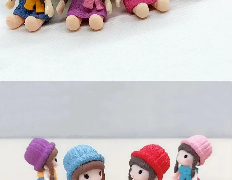 1 шт. Kawaii 3D резиновая имитация мультфильм кукла Подвески для DIY Microlandschaft украшения аниме брелок аксессуары LL134