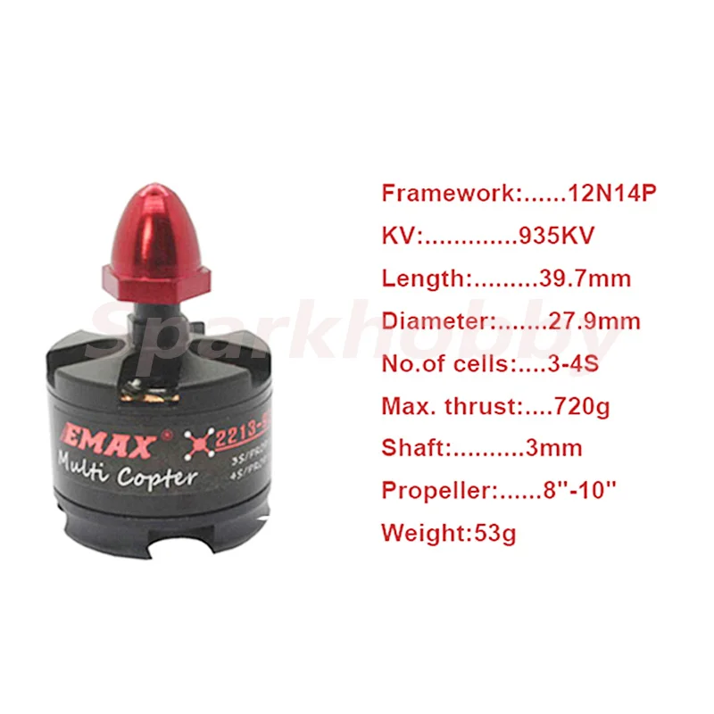 1 комплект EMAX 2213 MT2213 935KV мульти вертолет бесщеточный мотор для мультикоптера с 1045 S