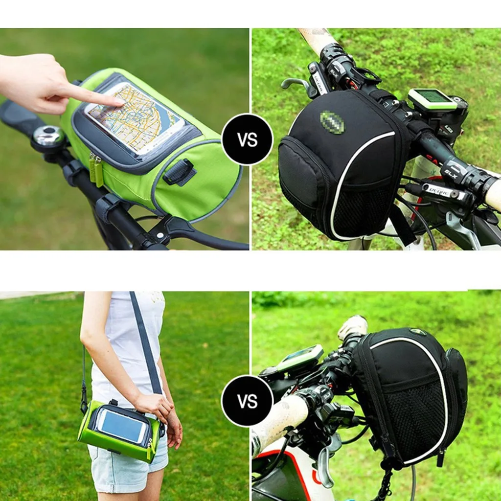 2в1 велосипедная сумка на руль передняя трубка Водонепроницаемая телефонная с
