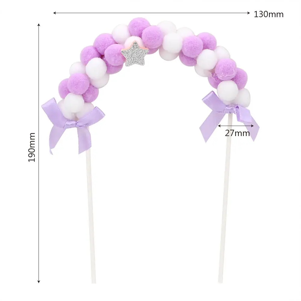 HOOMIN вечерние праздничные принадлежности флажки для торта розовые синие мягкие