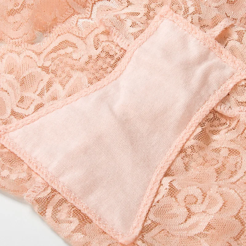 Сексуальное Кружевное женское нижнее белье трусики с высокой талией кружевное в