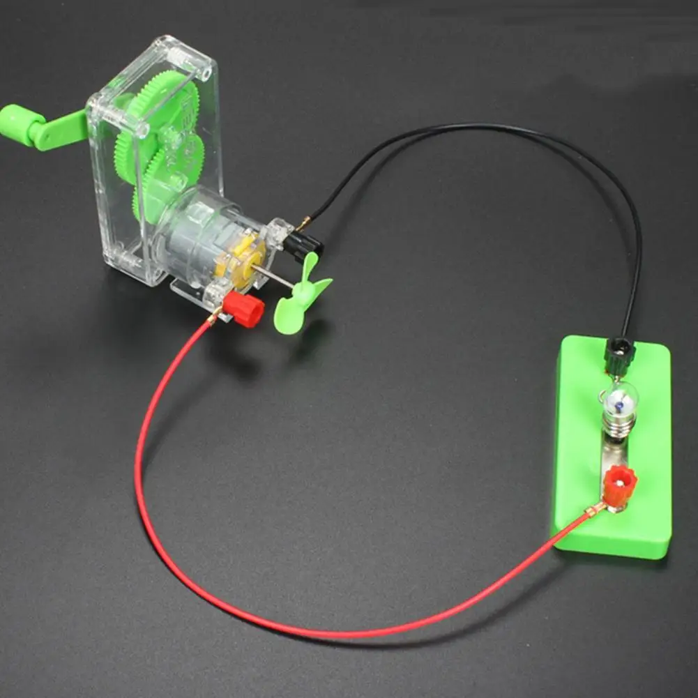 DIY ручной генератор постоянного тока модель вентилятора набор научных