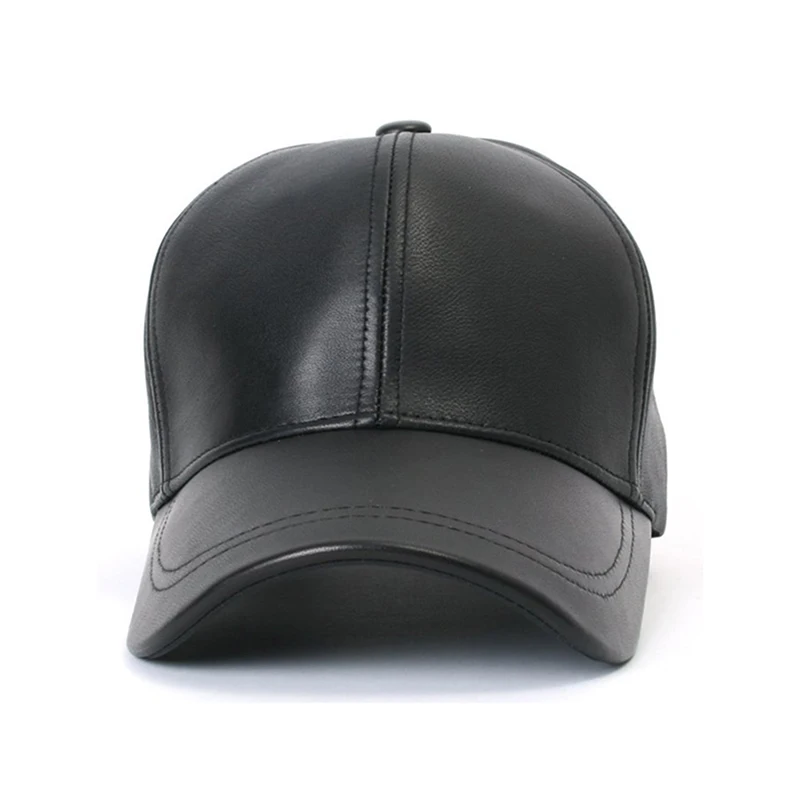 Korean spring and summer color light board black PU flat along the leather shade baseball tide men women |